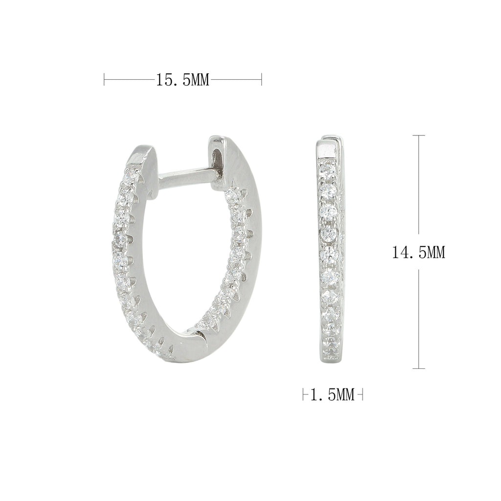 Damen Ohrhänger mit funkelndem Zirkonbesatz in eleganter Goldoptik Shop Nory