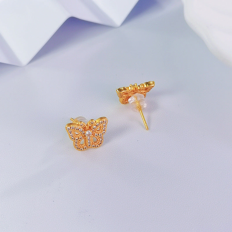 Damen Ohrringe mit detailreichem Schmetterlingsdesign Shop Nory