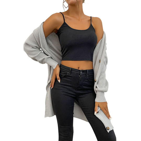 Damen Oversize Longcardigan aus weichem Feinstrick mit tiefem V‑Ausschnitt und Knopfleiste Shop Nory
