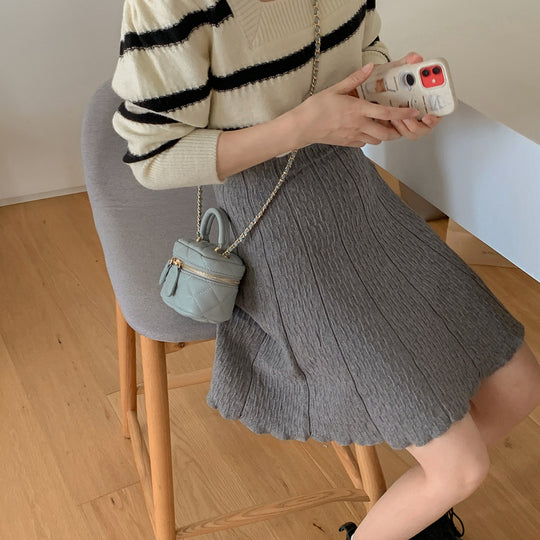 Damen Strick-Midikleid mit strukturiertem Design Shop Nory