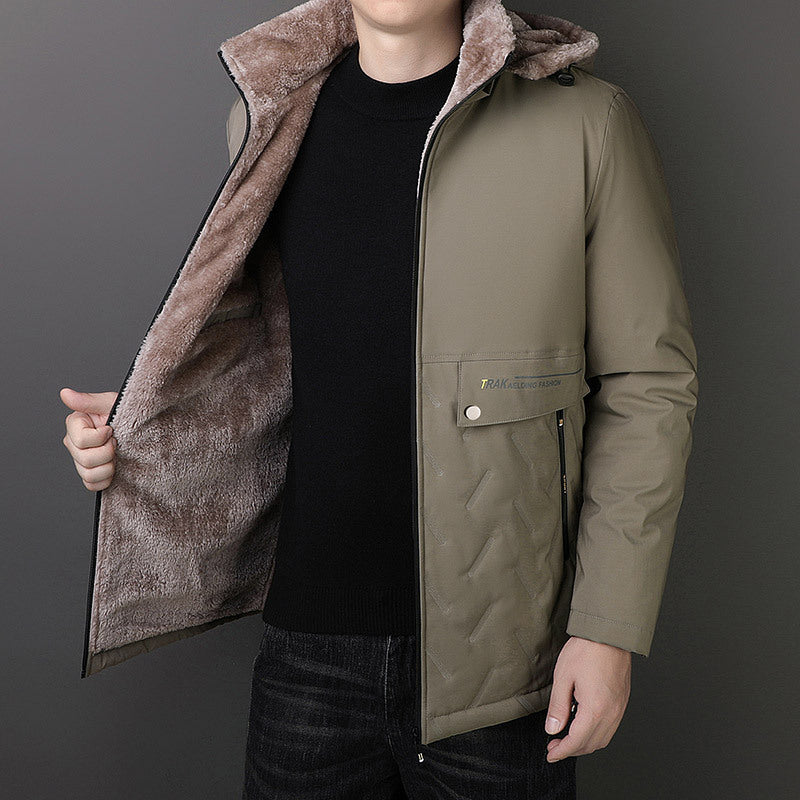 Herren Thermo-Parka mit Teddyfutter und Kapuze Shop Nory