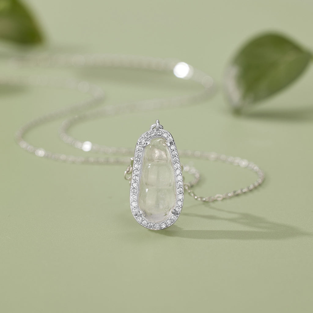 Damen elegante Halskette mit einzigartigem Anhänger und funkelnden Zirkonia Shop Nory
