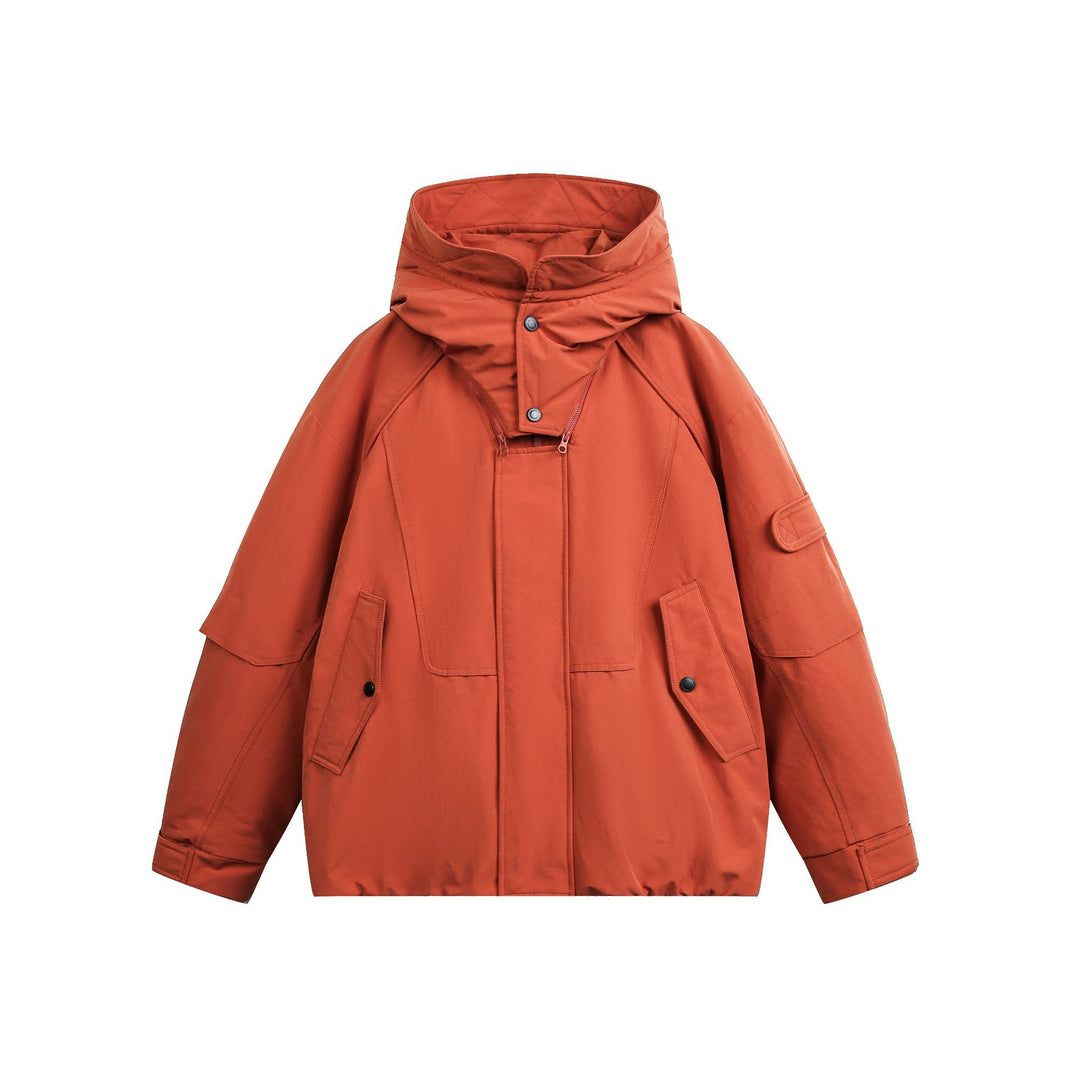 Herren Oversize Funktionsparka mit hoher Stehkapuze und Utility-Taschen Shop Nory