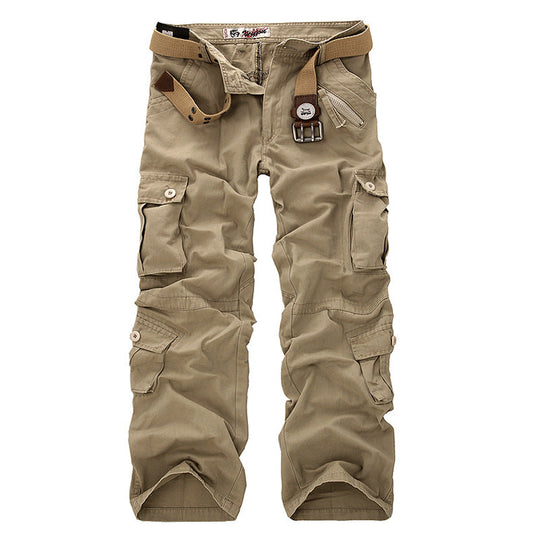 Herren Cargo-Hose mit elastischem Bund und vielseitigen Taschen