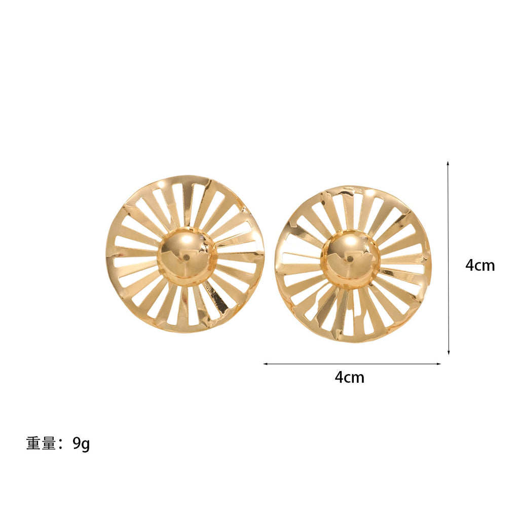 Damen modische Statement-Ohrstecker mit luxuriösem, geometrischem Design Shop Nory