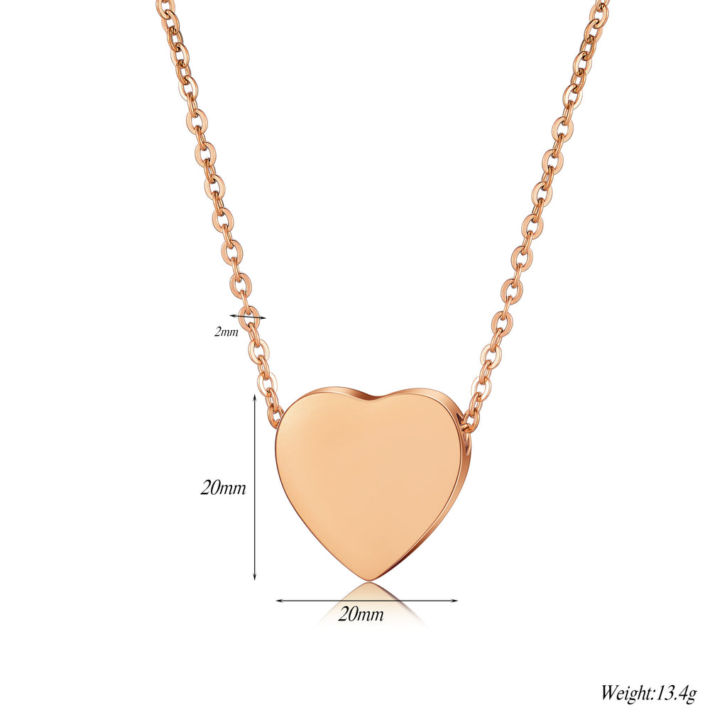 Damen Halskette mit gravierbarem Herzanhänger aus hochwertigem Edelstahl Shop Nory