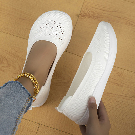 Damen Atmungsaktive Strick-Slipper mit ergonomischem Memory-Fußbett Shop Nory