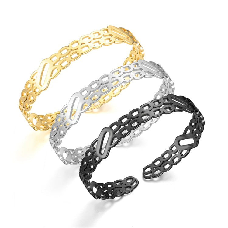 Damen Armreif mit elegantem, durchbrochenem Design Shop Nory