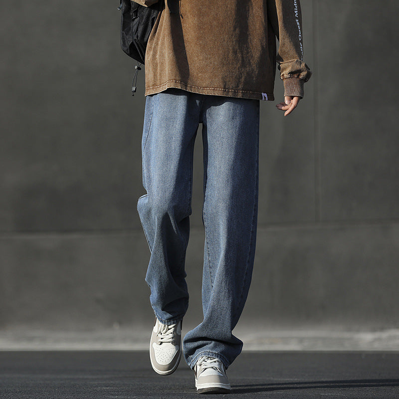 Herren Weitgeschnittene Jeans im urbanen Stil