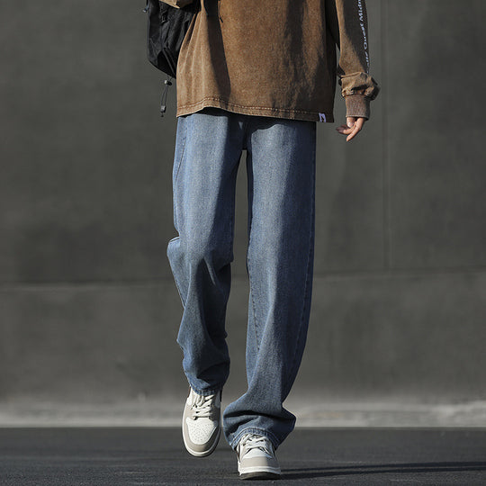 Herren Weitgeschnittene Jeans im urbanen Stil