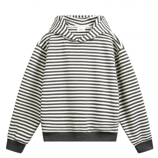 Unisex Gestreifter Oversize-Hoodie aus Baumwoll-Mix mit Rippbündchen Shop Nory