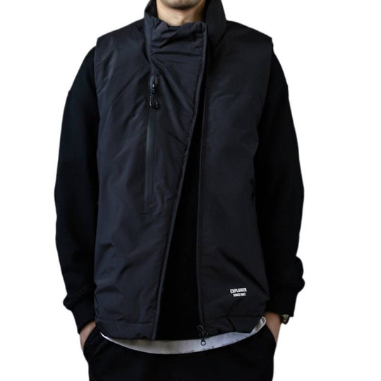 Herren Wattierte Outdoor-Steppweste mit hohem Stehkragen Shop Nory
