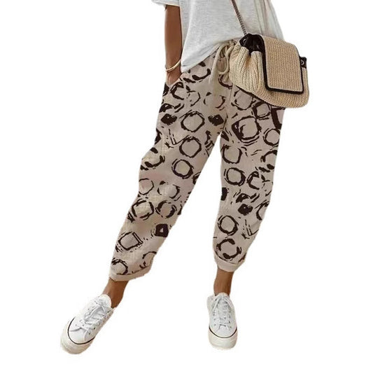 Damenschalotte-Haremshosen mit floralem Stickmuster Shop Nory