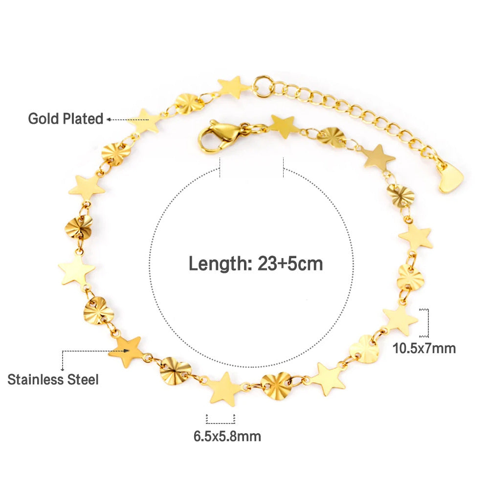 Damen Armband mit herzförmigem Design aus hochglanzpoliertem Edelstahl Shop Nory