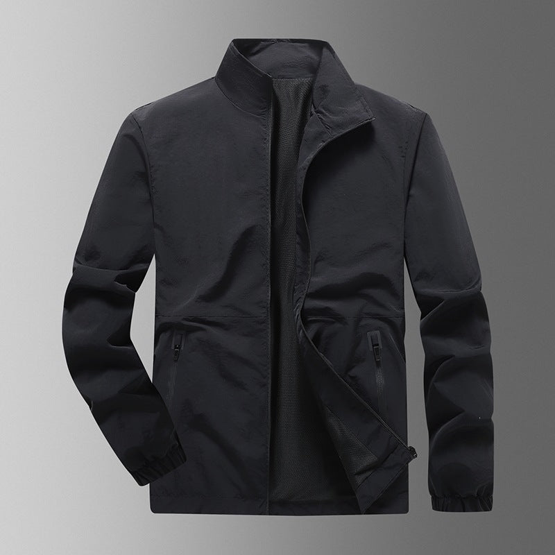 Herren Leichte Windjacke mit hohem Kragen Shop Nory