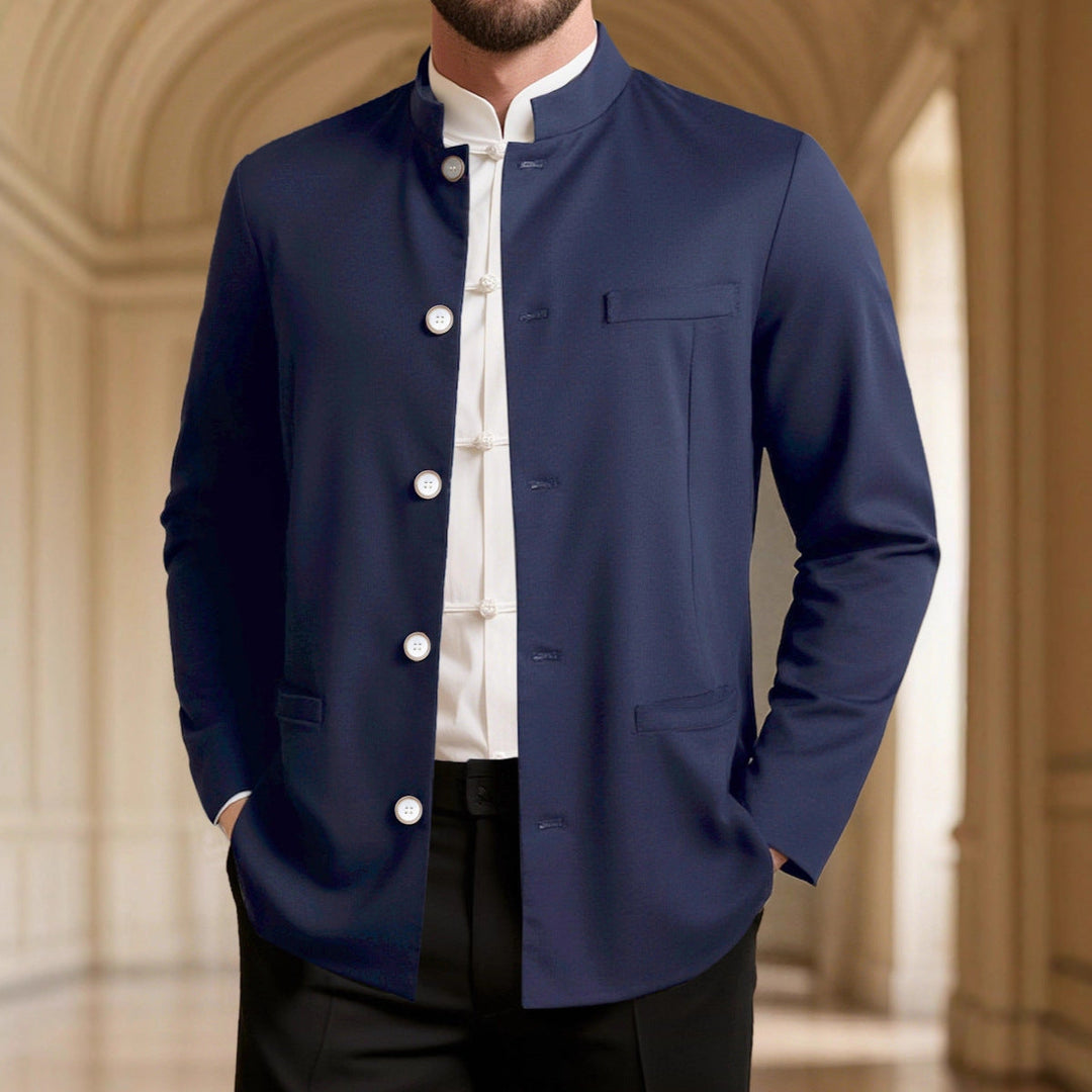 Herren modischer Stehkragenblazer
