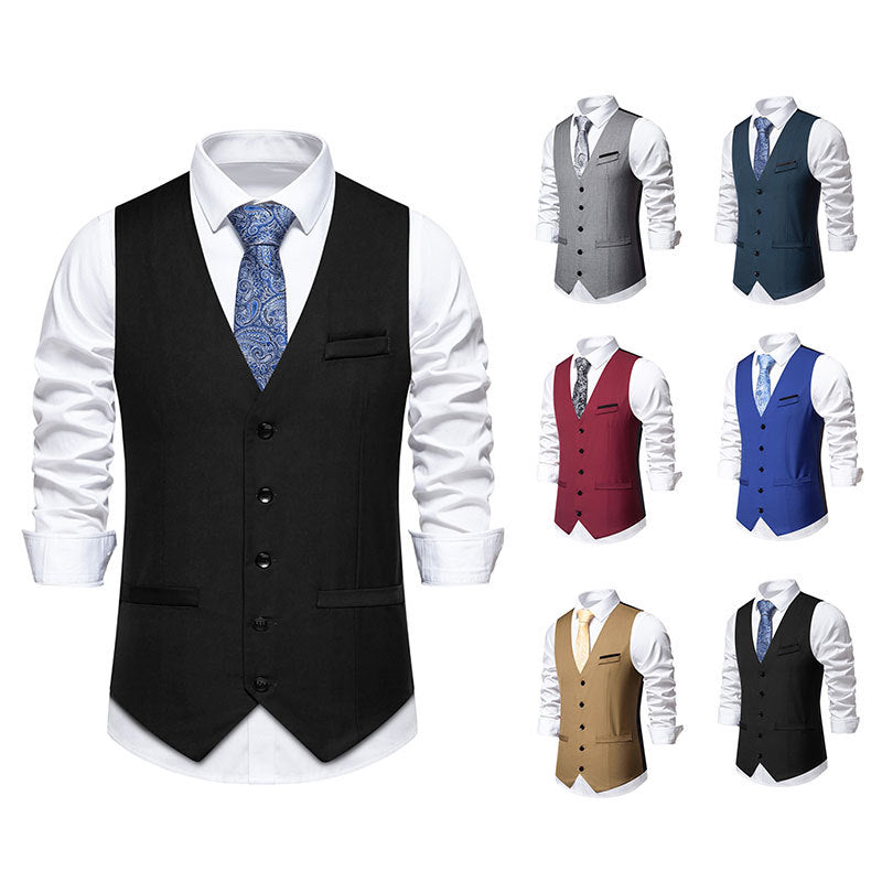 Herren elegante Weste im klassischen Stil mit modernem Schnitt Shopnory