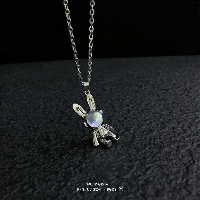 Damen Halskette mit niedlichem Hasen-Anhänger aus hochwertigem Edelstahl Shop Nory