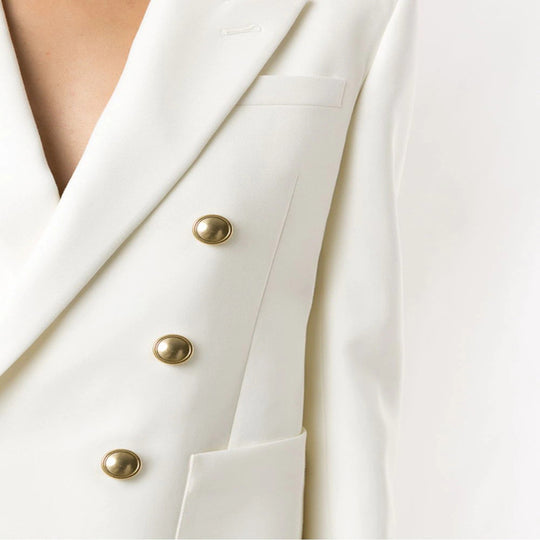 Damen Boxy-Zweireiher-Blazer im Clean-Tailoring mit strukturierten Schultern Shop Nory