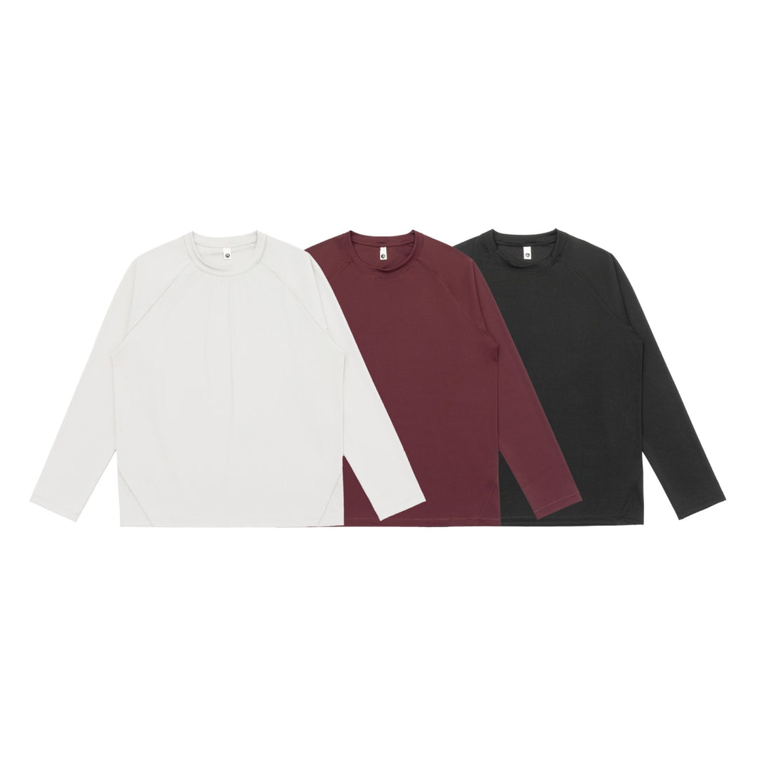 Unisex Lockeres Raglan‑Sweatshirt aus French‑Terry mit Flatlock‑Nähten Shop Nory