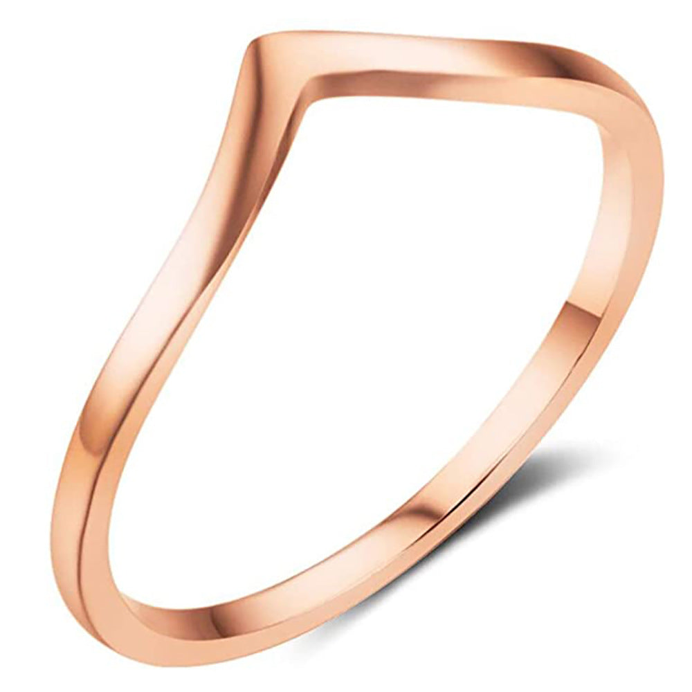 Damen Ring mit geschwungenem, minimalistischen Design Shop Nory
