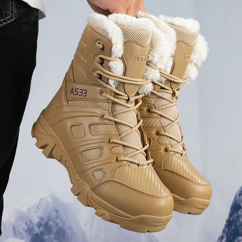 Herren Winterstiefel mit isolierender Innensohle und wasserdichtem Obermaterial
