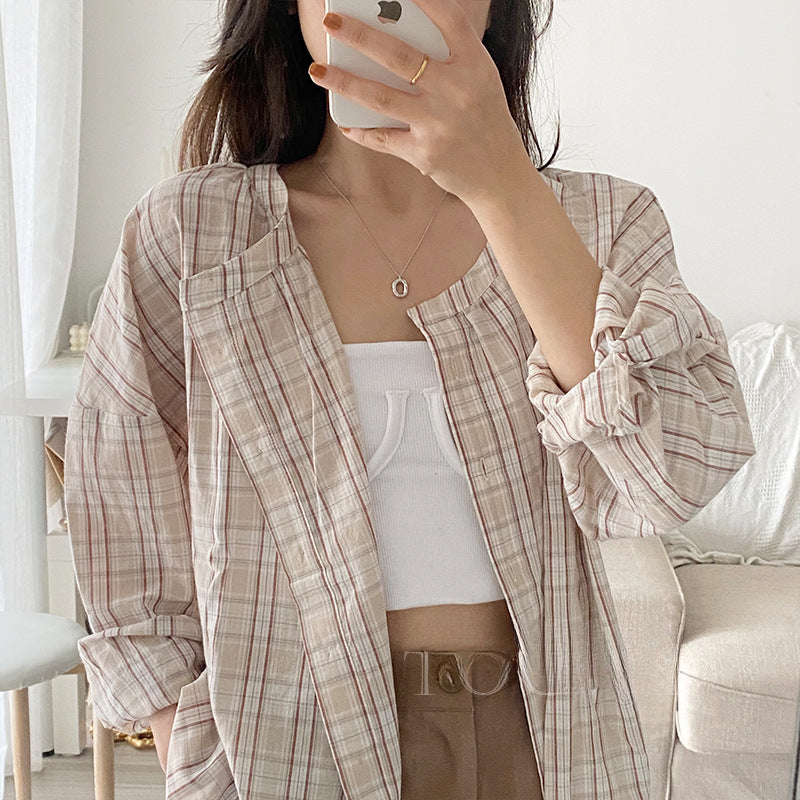Damen gestreifte Overshirt Jacke Shop Nory