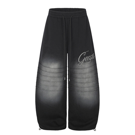 Damen Extraweite Palazzo-Sweathose mit Steppdetails, Tunnelzugbund und verstellbarem Saum Shop Nory