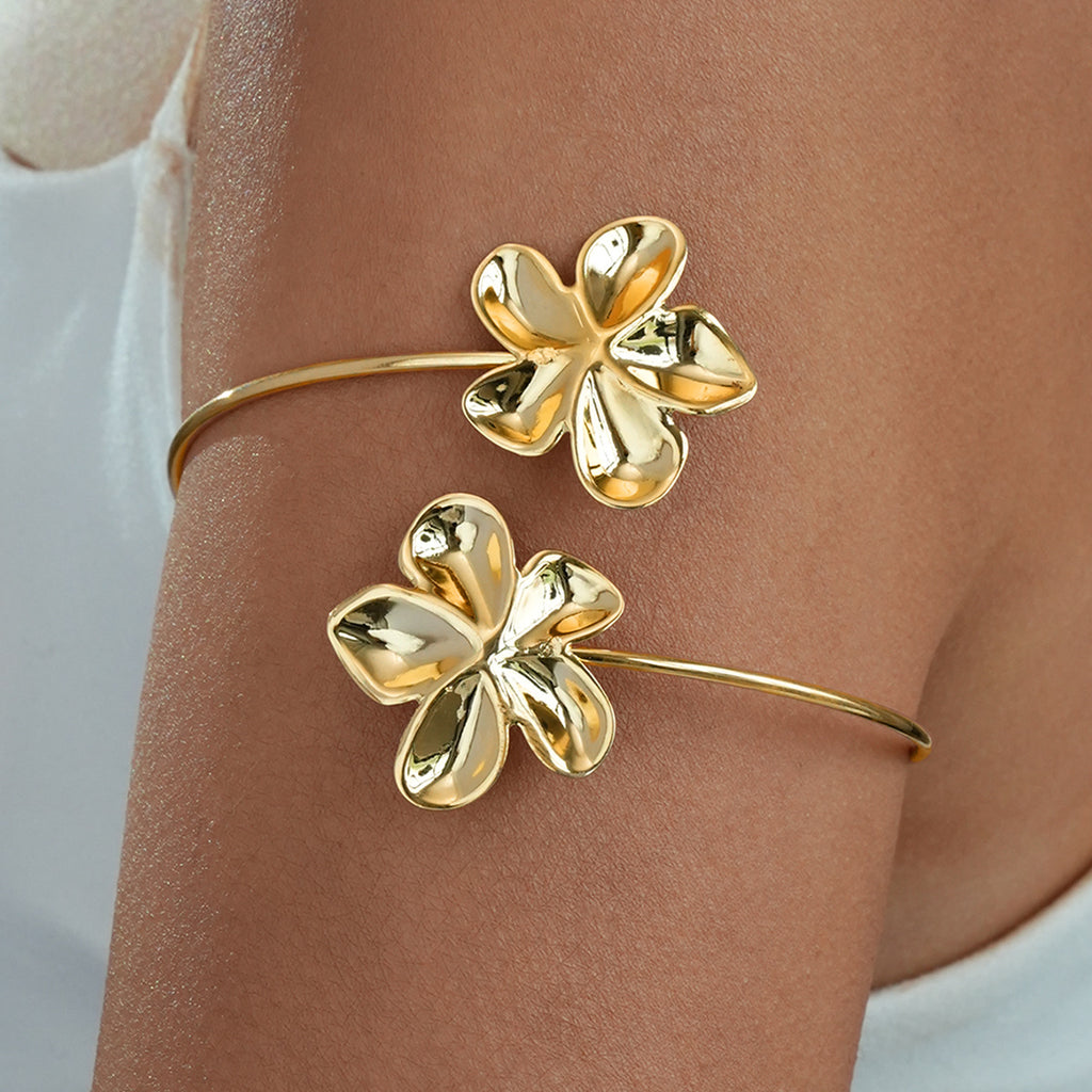 Damen Armreif mit floralem Design Shop Nory
