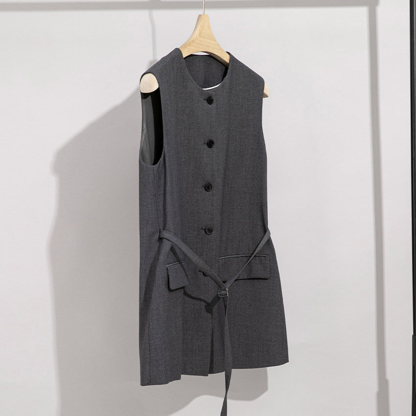 Damen Hochtaillierte weite Anzughose mit Bundfalten Shop Nory