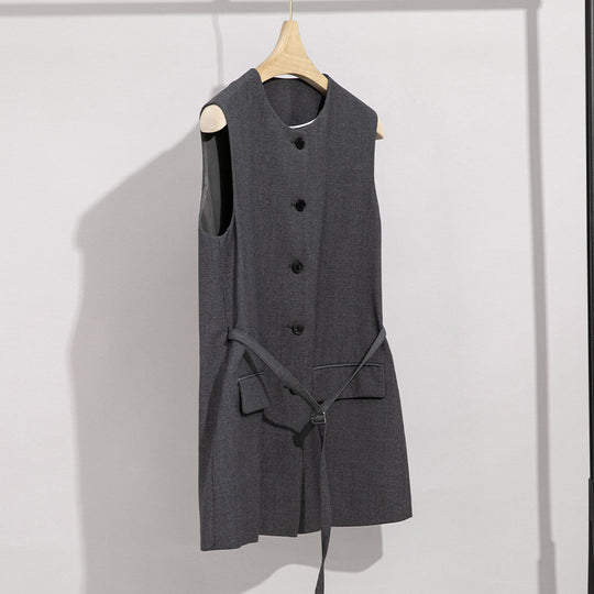 Damen Hochtaillierte weite Anzughose mit Bundfalten Shop Nory