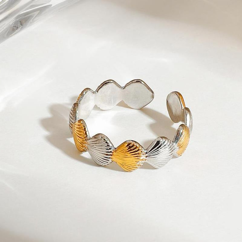 Damen Offenes Armband mit muschelförmigem Design und hypoallergenen Eigenschaften Shop Nory