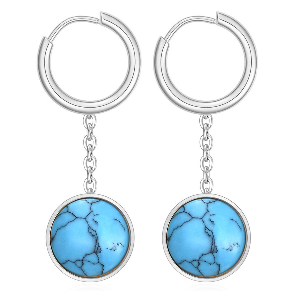 Damen Ohrhänger mit filigranem Pendel-Design und hochwertigem Edelstein Shop Nory