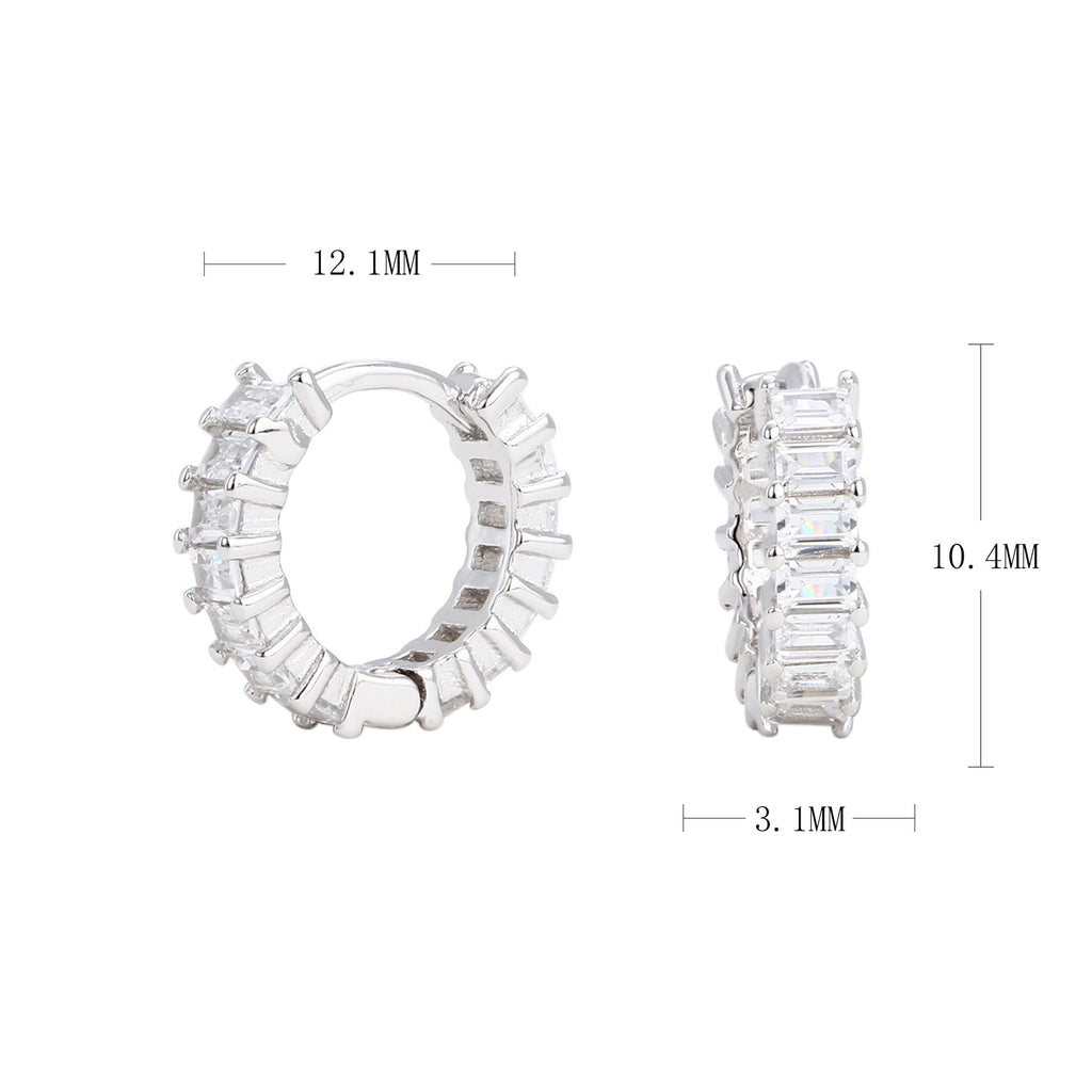 Damen Creolen mit tiefblauen Zirkonsteinen und luxuriösem Goldfinish Shop Nory