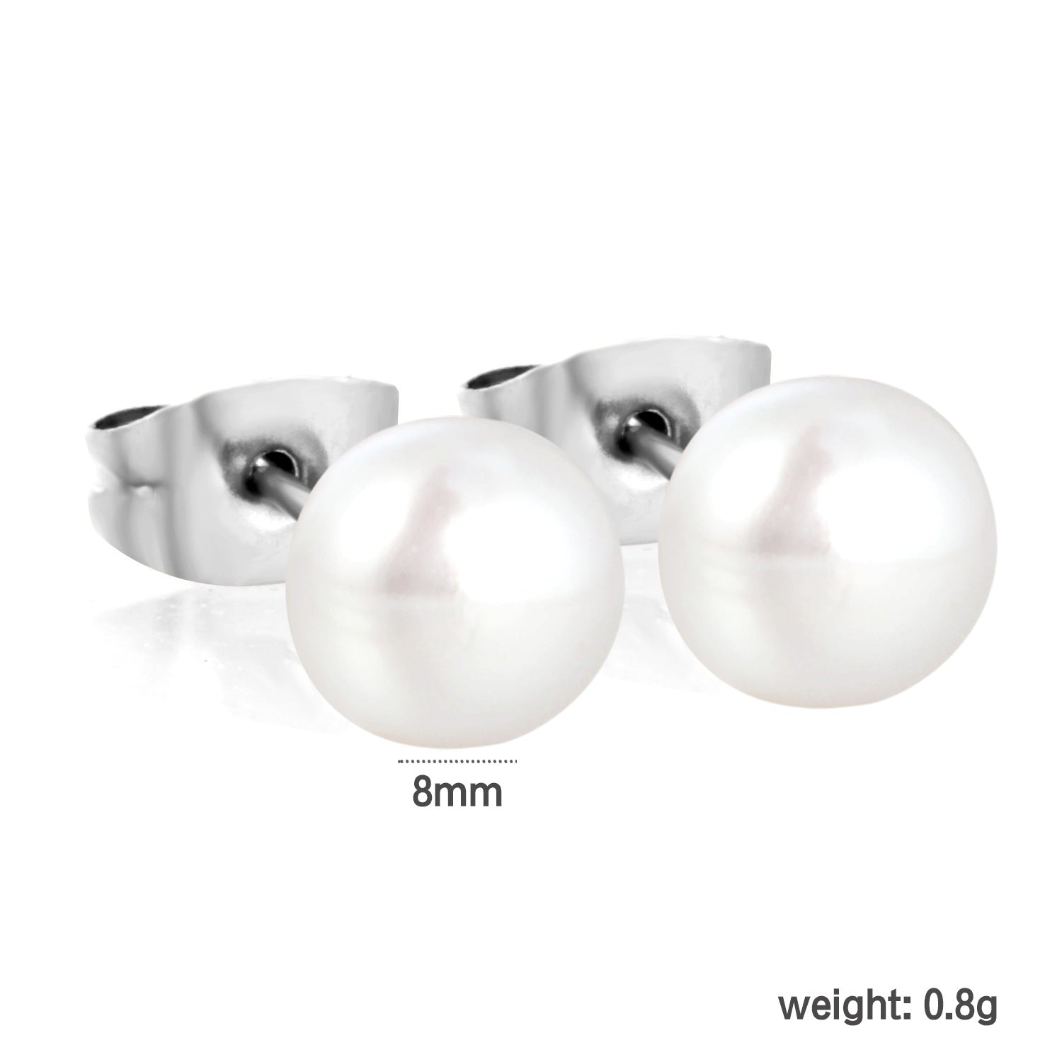 Damen Ohrstecker mit luxuriösen Perlen aus hochwertigem Edelstahl Shop Nory