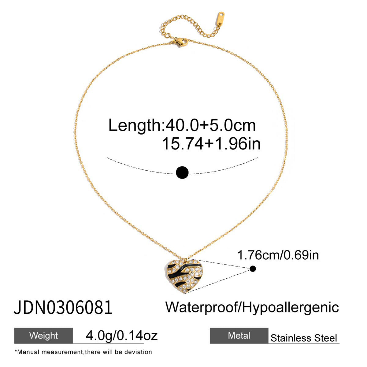 Damen elegante Halskette aus hypoallergenem Edelstahl mit luxuriösen Perlendetails Shop Nory