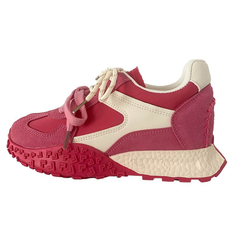 Damen Fashion-Sneaker mit grober Traktionssohle und Materialmix aus Velours und Glattleder Shop Nory