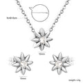 Damen Schmuckset mit floralem Design und funkelnden Kristallen Shop Nory