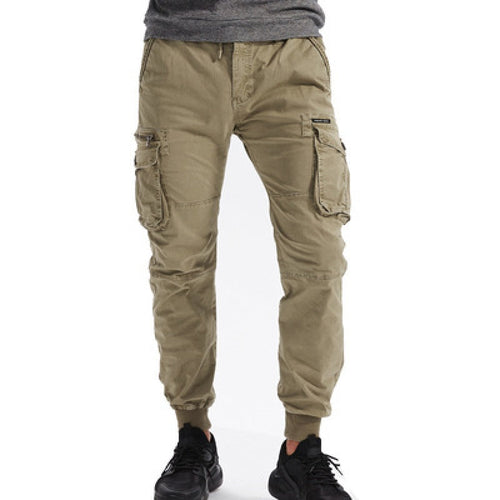 Herren Cargo-Hosen mit praktischen Taschen und elastischem Bund