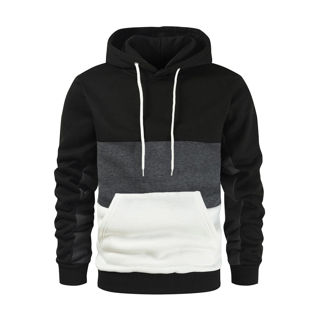 Unisex nan Kapuzenpullover mit Kordelzug, Kängurutasche und Farbblockdesign aus weichem Fleece Shop Nory