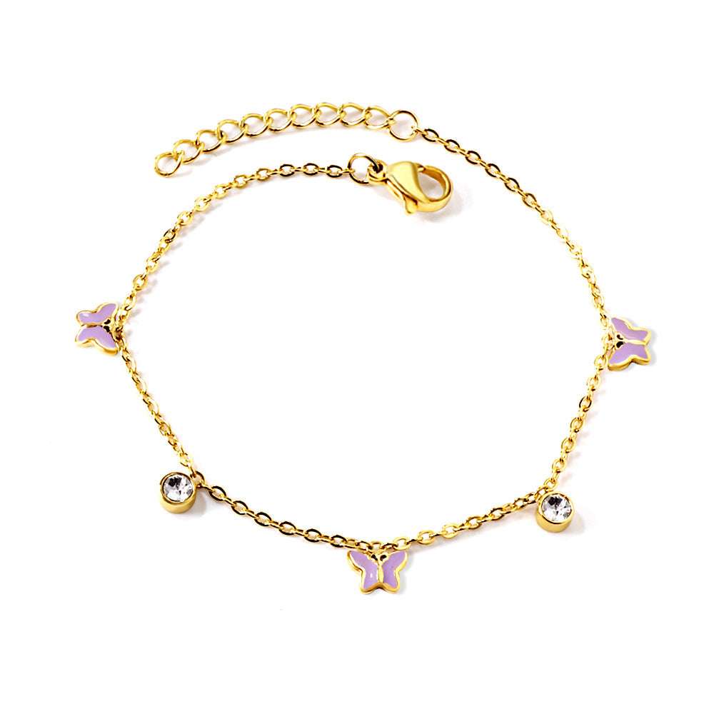 Damen Armband mit filigranen Blumenmotiven und funkelnden Kristallen Shop Nory