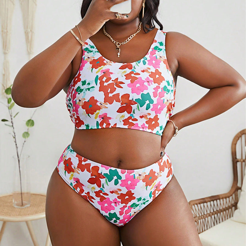 Damen Modische Bikini-Set mit sportlichem Oberteil