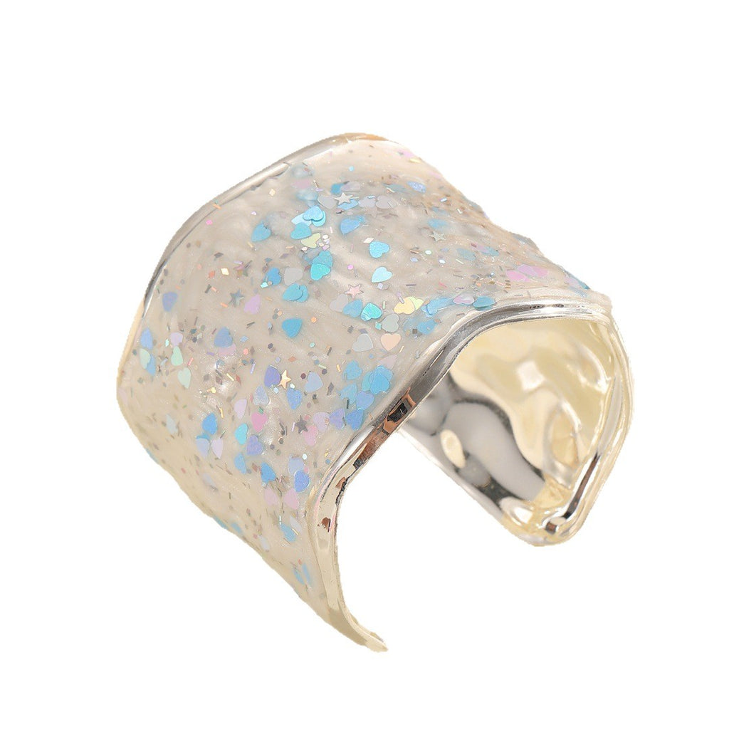 Damen Glitzernder Ring aus hochwertigem Epoxidharz Shop Nory