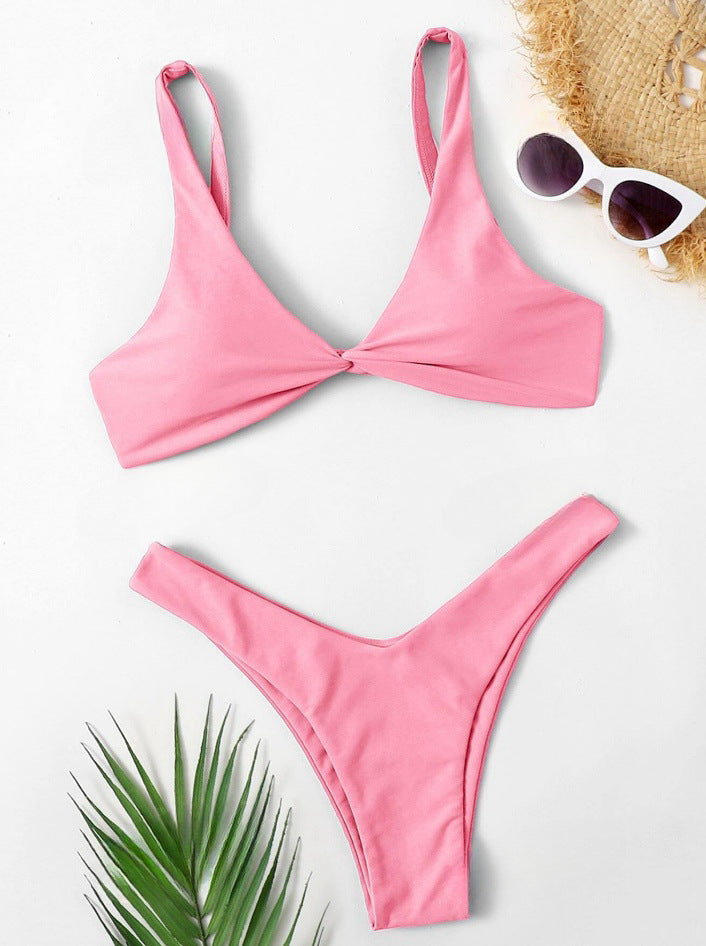 Damen Bikini-Set mit stilvoller Knotendetails