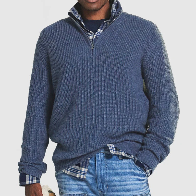 Der stilvolle Zip-Pullover für Herren