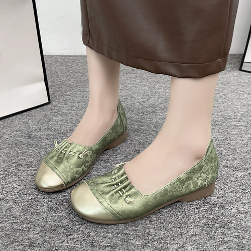 Damen elegante Ballerinas mit modischer Schleifenverzierung