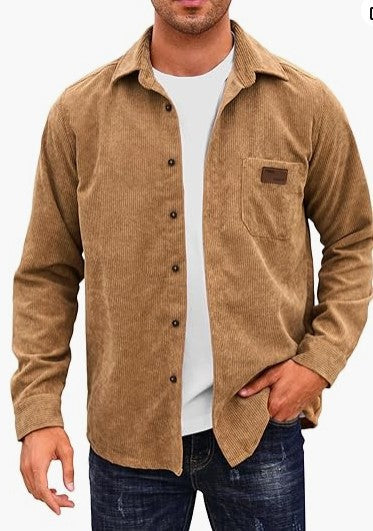 Herren Cordhemd