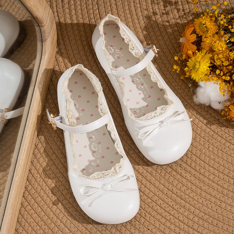 Damen Ballerina-Schuhe mit eleganter Riemchen-Detail und bequemer Sohle