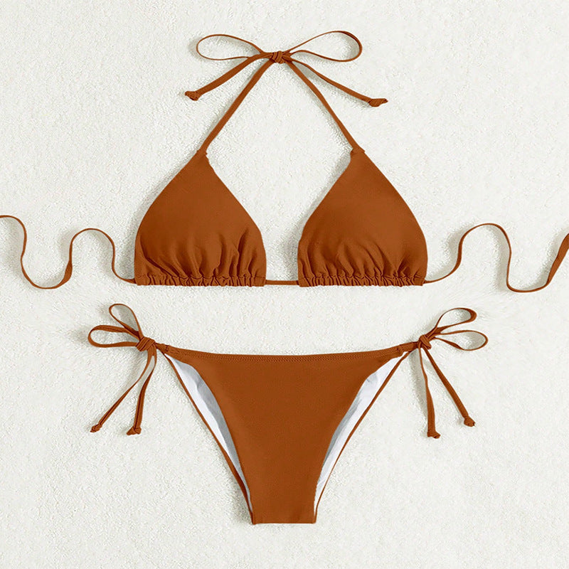 Damen Triangel-Bikini mit verstellbaren Schärpen