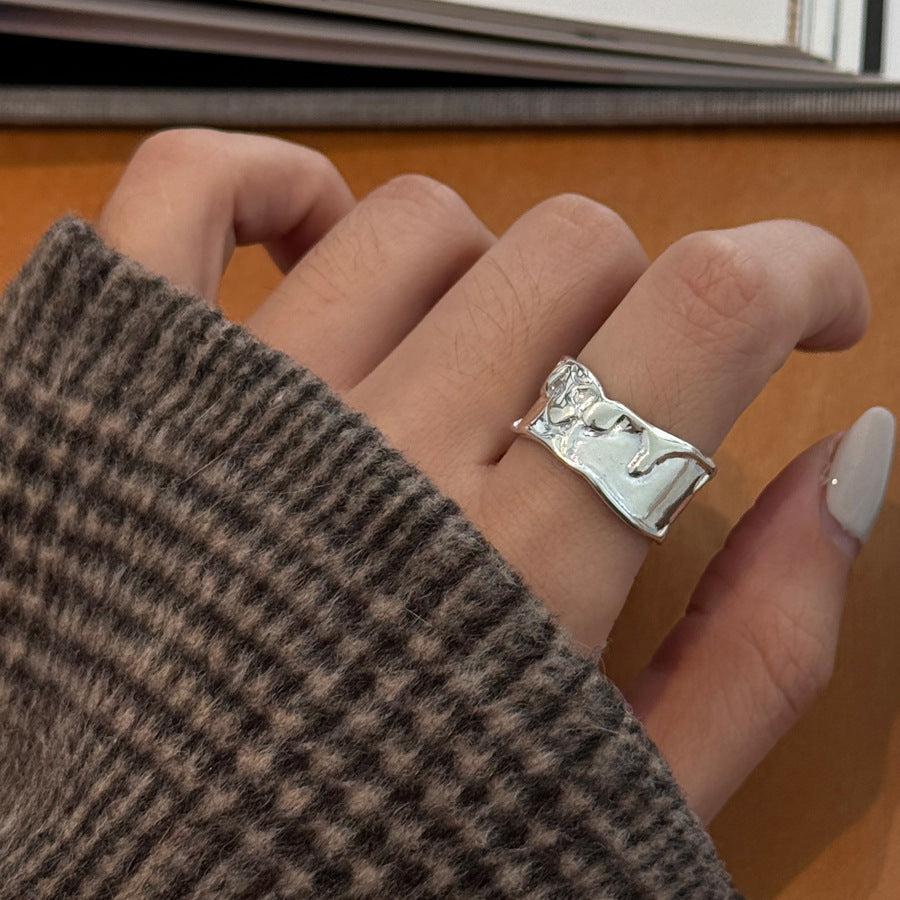 Damenring mit kunstvollem Strukturdesign Shop Nory
